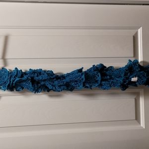 Loose-weave Scarf in Turquoise Blue